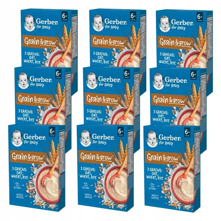 Viso grūdo Gerber Grain & grow košė 9 x 200 g
