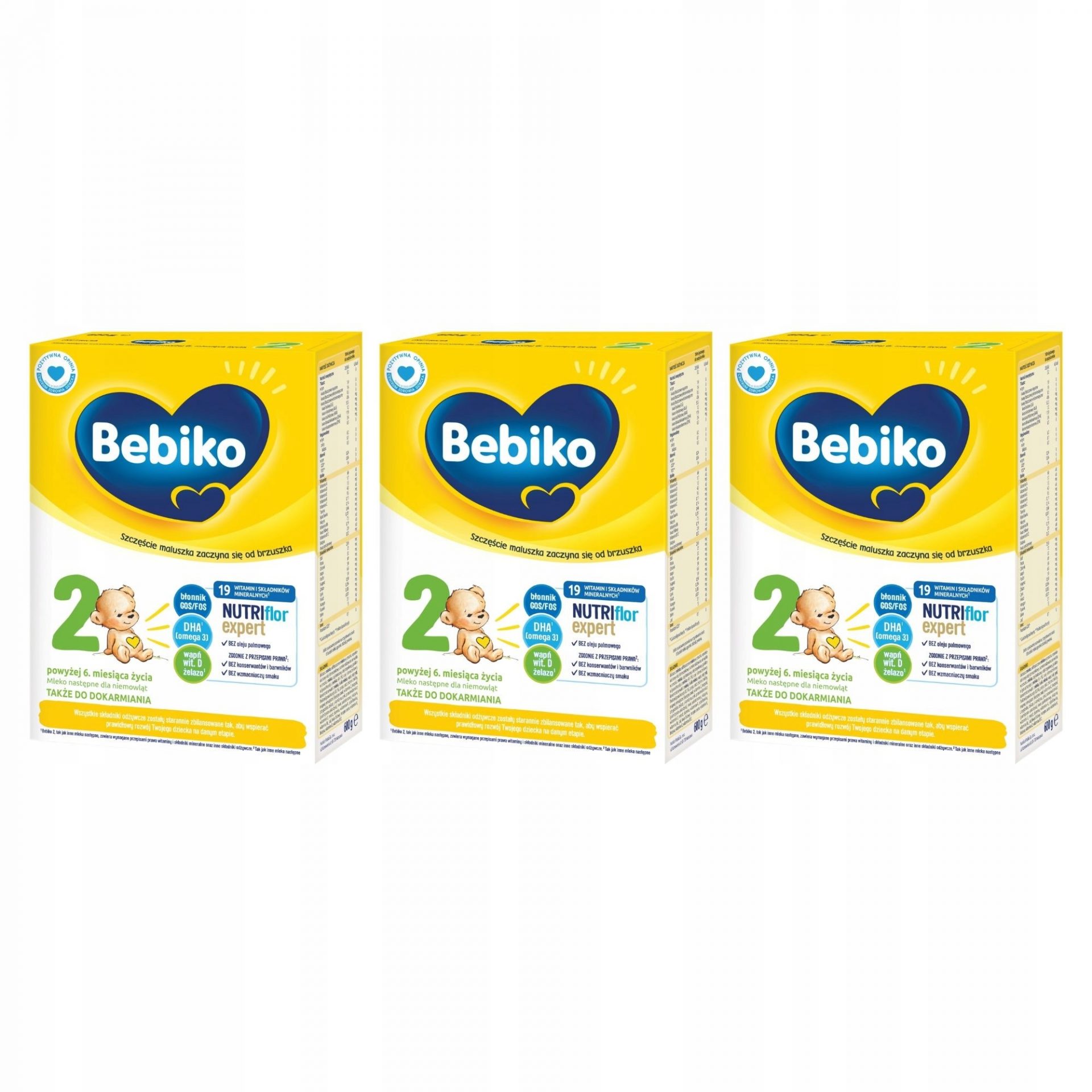 Piens Bebiko Nutriflor Expert 2, 3 x 600g