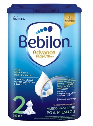Bebilon 2 Pronutra-Advance modificēts piens, 800 g