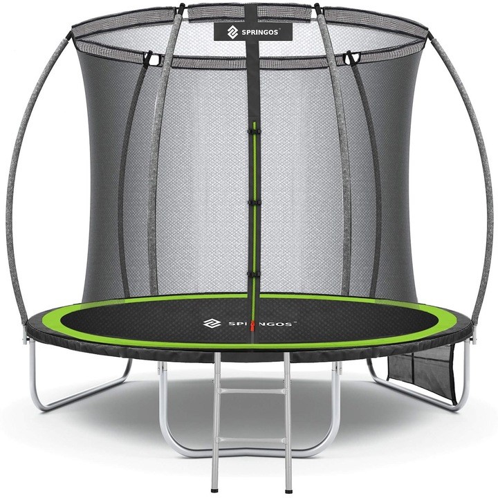 Batutas Springos, 245 cm, Juoda / Žalia