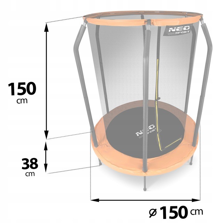 Batutas Neo-Sport, 150 cm, Oražinė